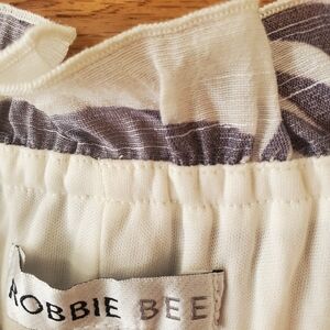 Robbie Bee Cream and Purple Skirt